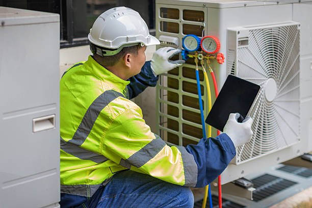 Professional Hvac Installation technician working in Crete, NE